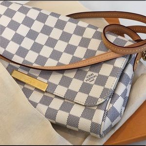 Louis Vuitton Damier Azur Favorite MM w/ Strap